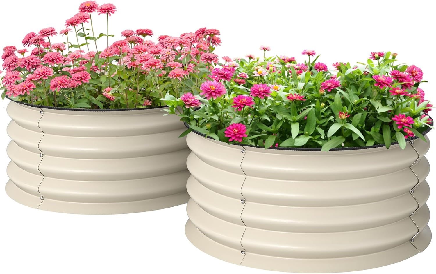 Planted Tank - Galvanized Raised Garden Bed Set of