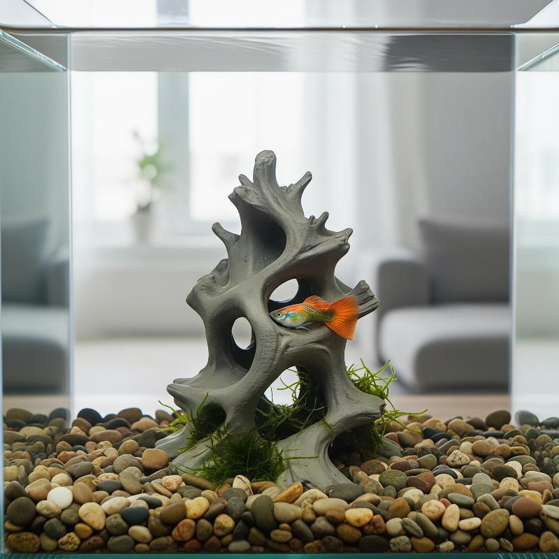 Aquarium Plant Substrate - Hidden Multi-Hole Natural Driftwood Fish Cave