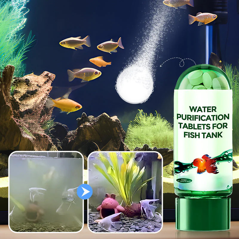 Aquarium Liquid Carbon - Eco-Friendly Aquarium Water Purification Tablets Water