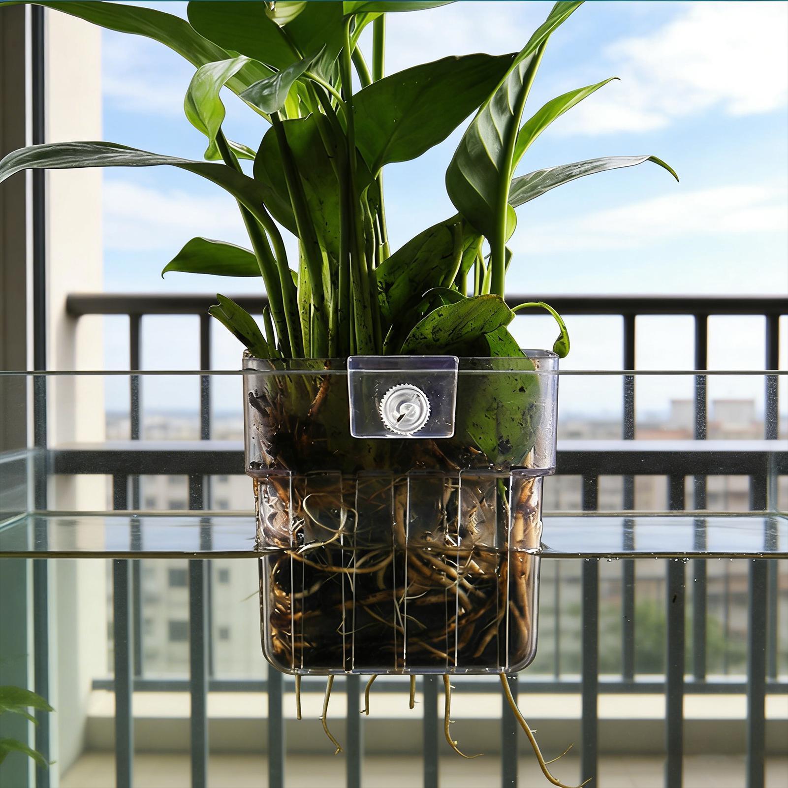 Transparent Hangable Aquarium  - đánh giá và giá Aquarium Plants Live