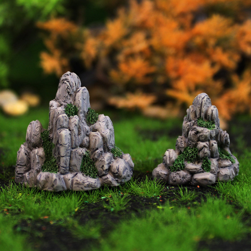 Mini Mountain Miniature Fake S - đánh giá và giá Aquarium Moss