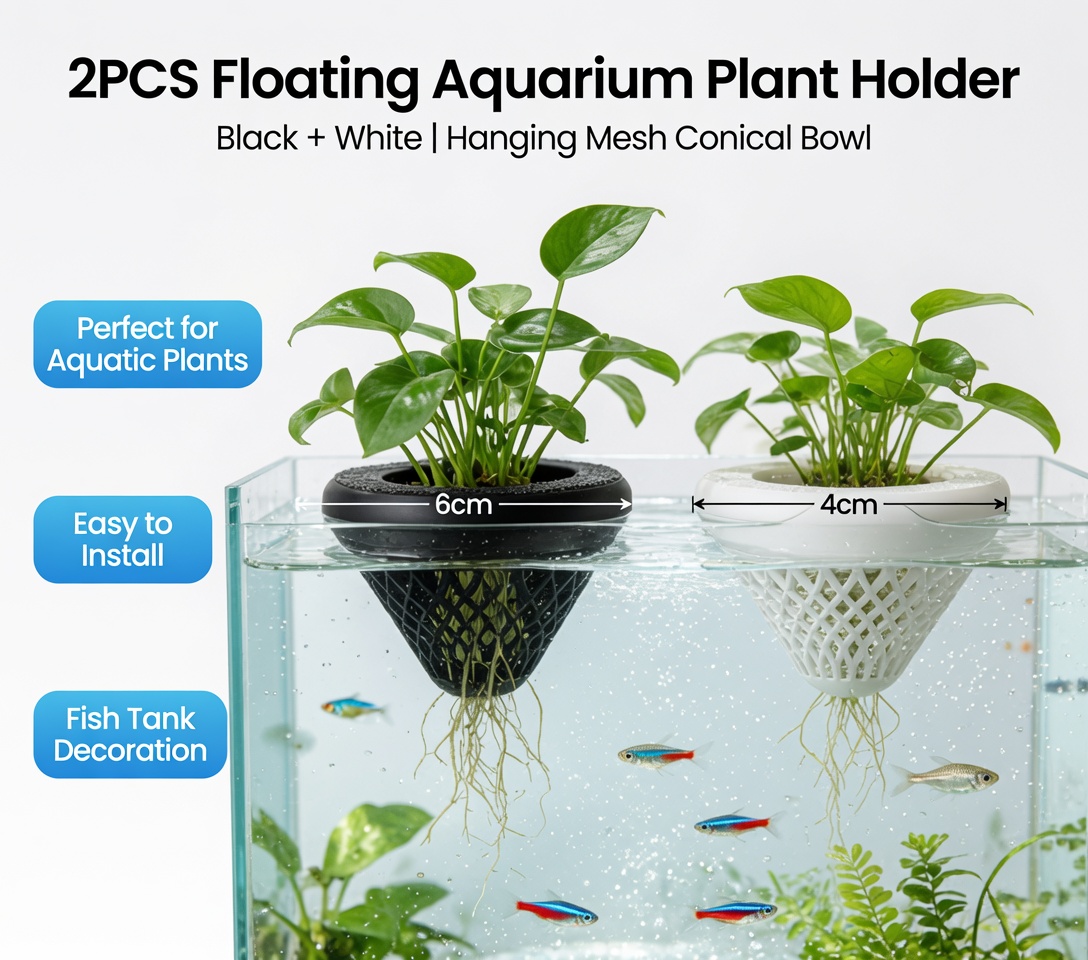 2PCS Floating Aquarium Plant H - đánh giá và giá Aquarium Plants Live