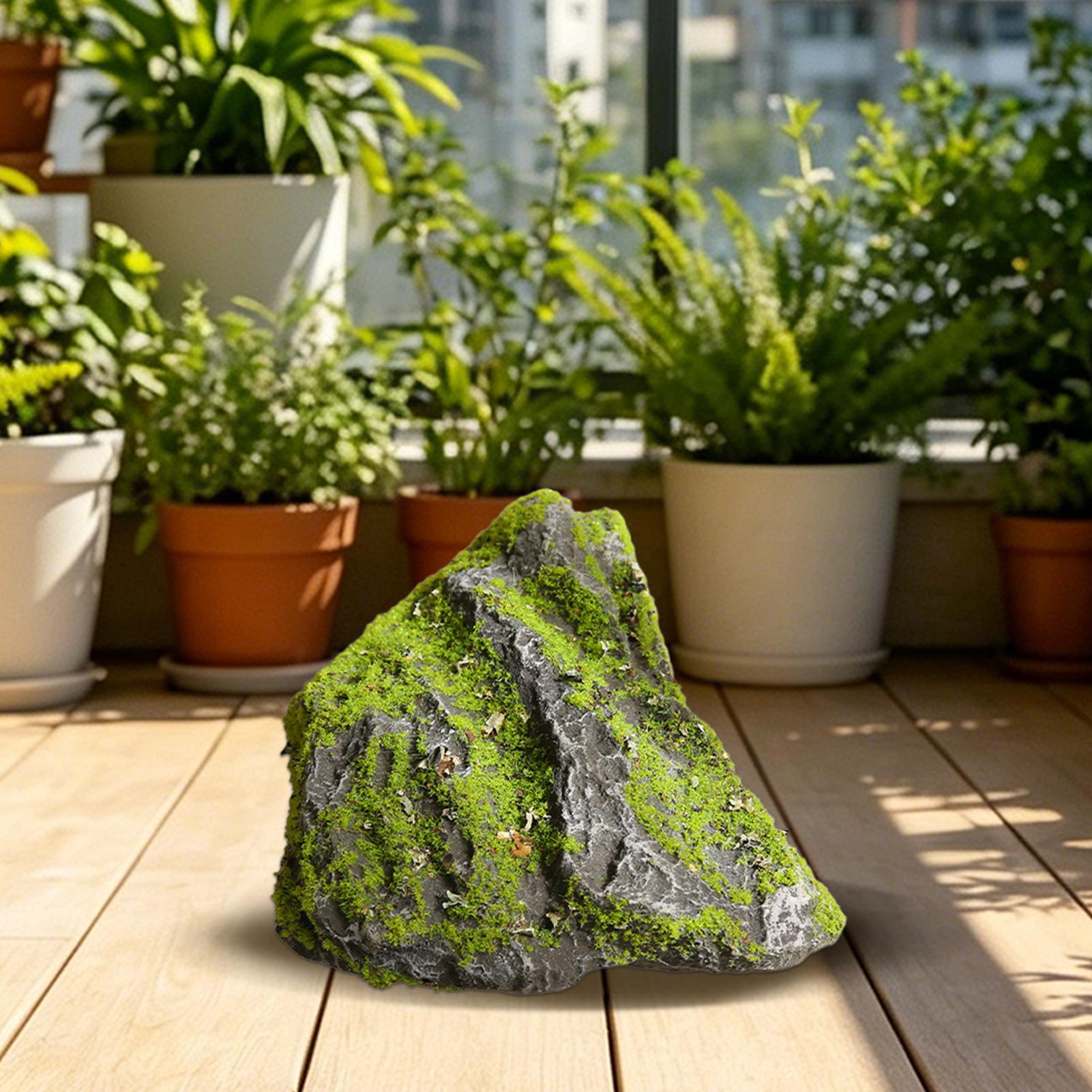 Faux Rock Realistic Moss Stone - đánh giá và giá Aquarium Moss
