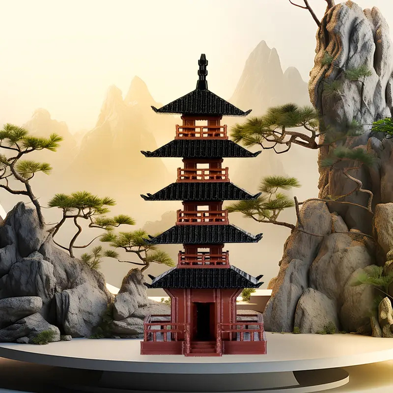 Mini Pagoda Statue Ancient Bui - đánh giá và giá Aquarium Moss
