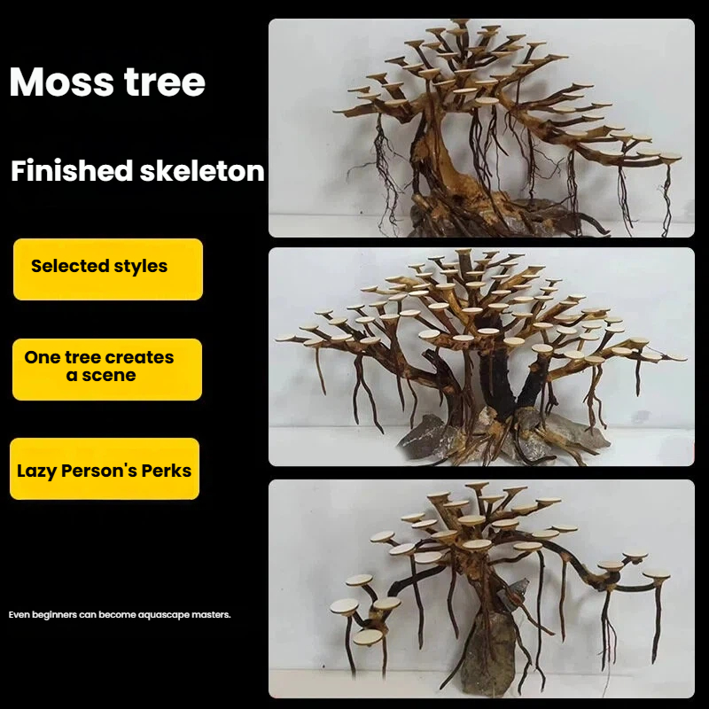 Aquarium Landscaping Moss Tree - đánh giá và giá Aquarium Moss