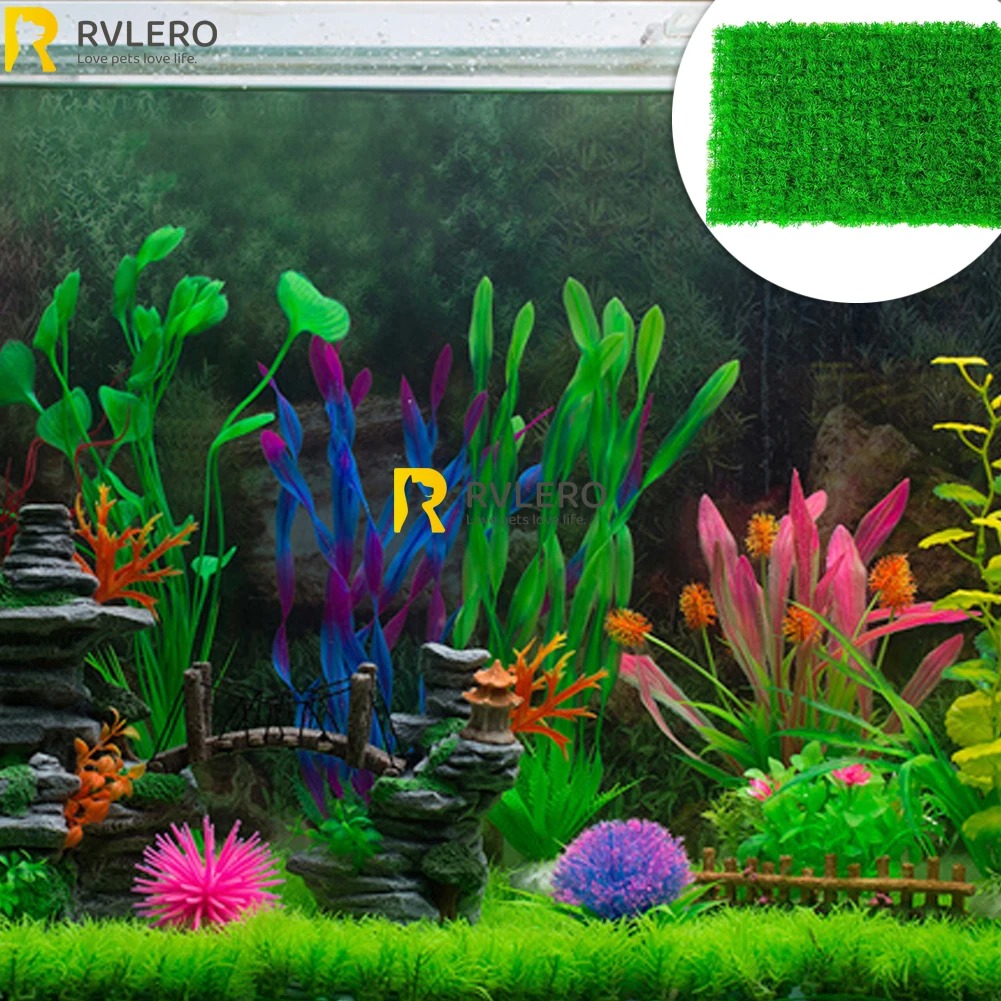 Artificial Grass Lawn Aquarium - đánh giá và giá Live Plant Aquarium